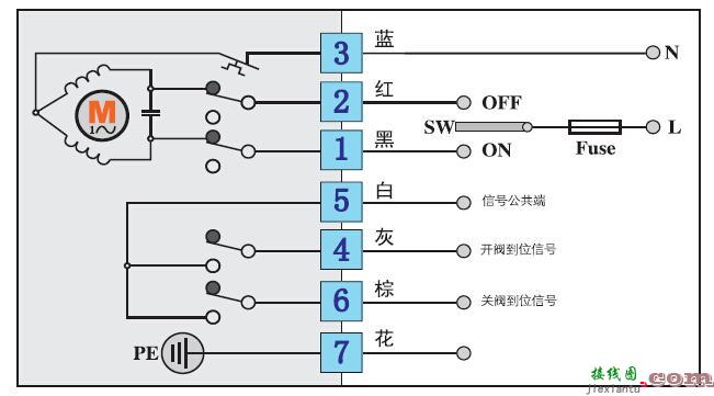 电动阀接线图，电动阀接线图及原理图  第3张