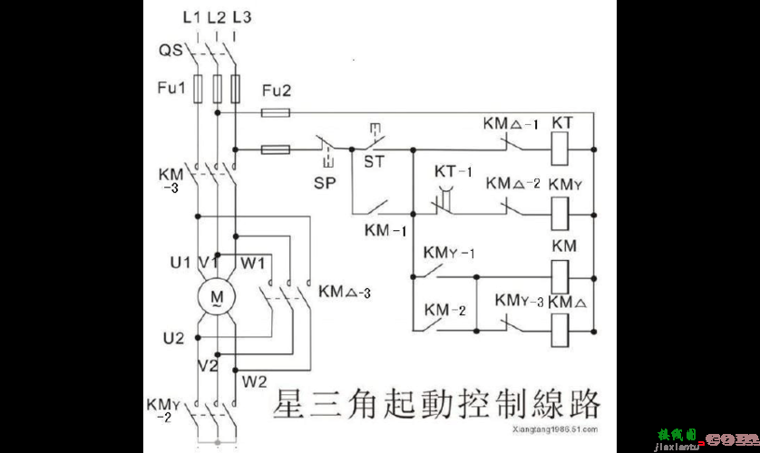 星三角降压启动电路图实物接线图，手动星三角降压启动电路图实物接线图  第5张