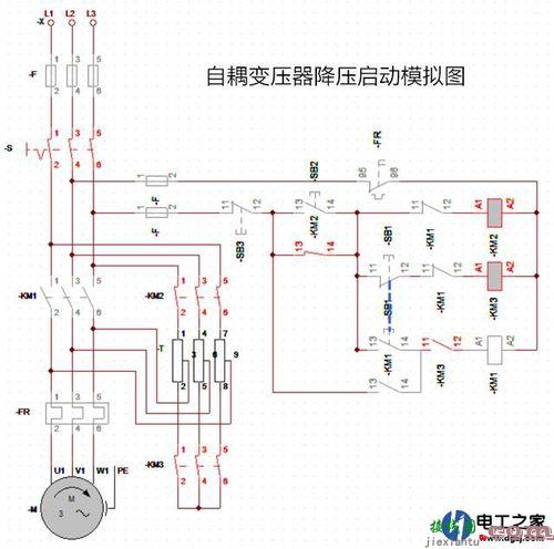 自耦变压器实物接线图，自耦变压器实物接线图电机怎么接  第3张