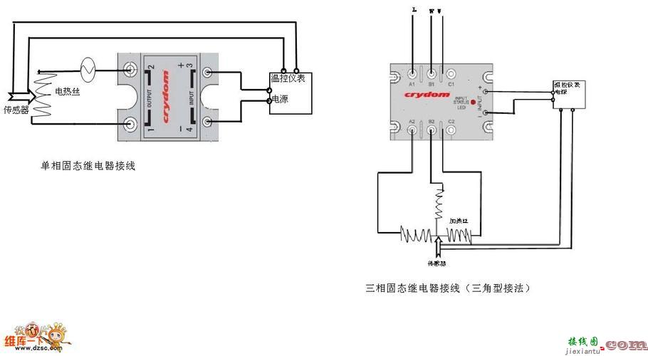 固态继电器接线图，220v固态继电器接线图  第1张