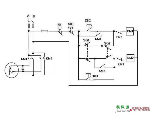 行程开关接线图，限位行程开关接线图  第1张