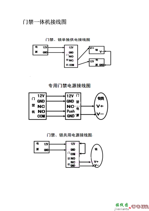 门禁接线图，门禁接线图方法图解  第1张