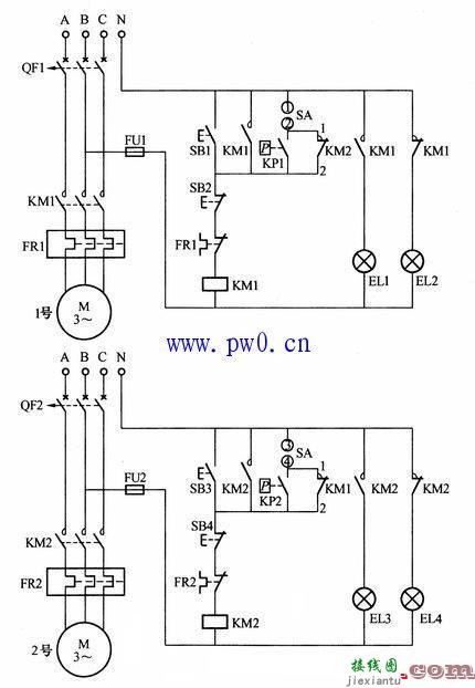 双速电机接线图，双速电机接线图原理图  第7张