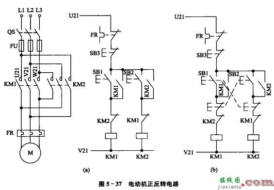 三相电动机正反转接线图，三相电动机正反转接线图 实物  第3张