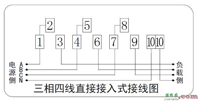 三相电度表接线图，三相电度表接线图原理  第1张