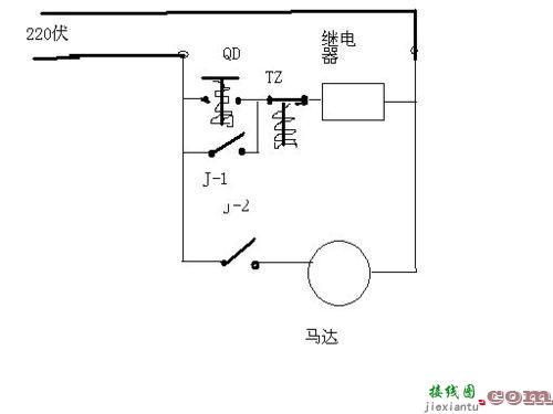 继电器工作原理电路图，220v时间继电器接线图  第3张