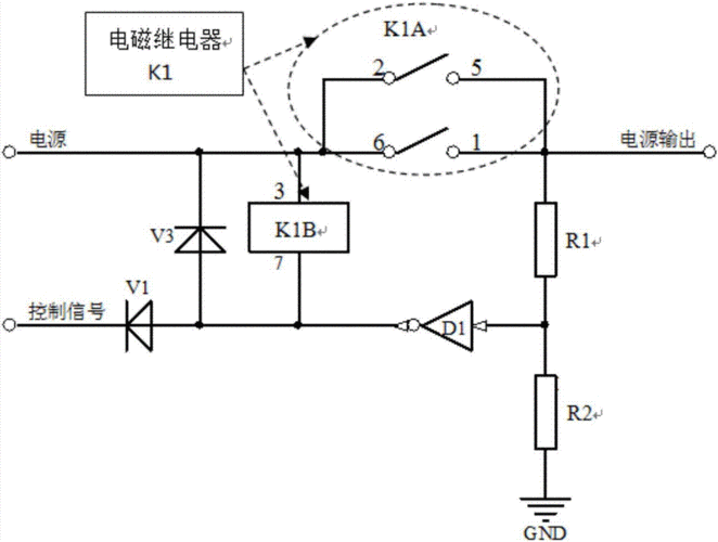 继电器控制电路，用继电器控制电机正反转  第1张