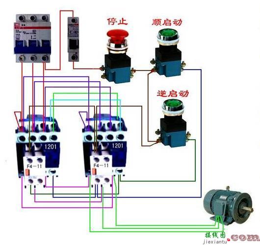 接触器实物接线图，接触器最简单的接法图  第7张