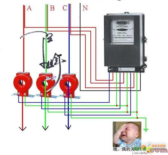 电度表接线图，脉冲电表接线方法  第7张