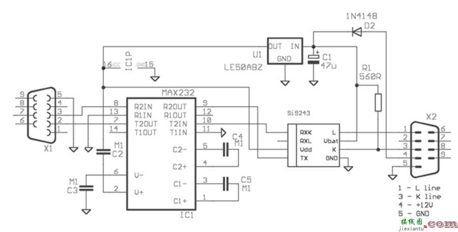 max232电路图，max232电路图原理  第1张