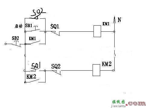 自动往返控制电路图，自动往返控制电路图及工作原理  第7张