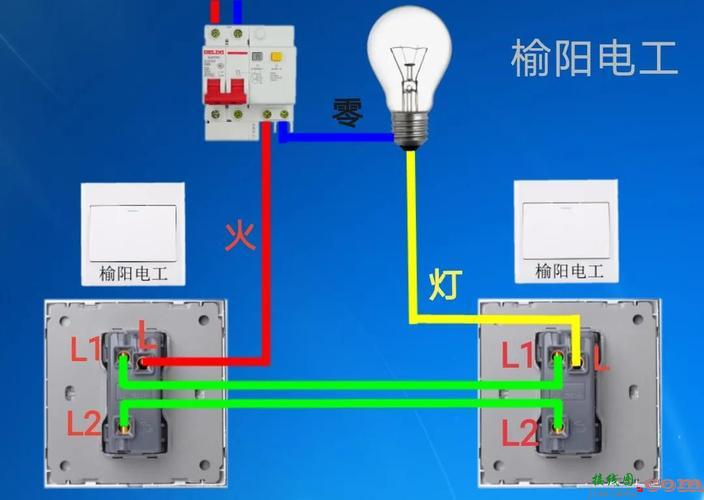 双控开关接线，公牛双开开关l21 l11l12  第1张