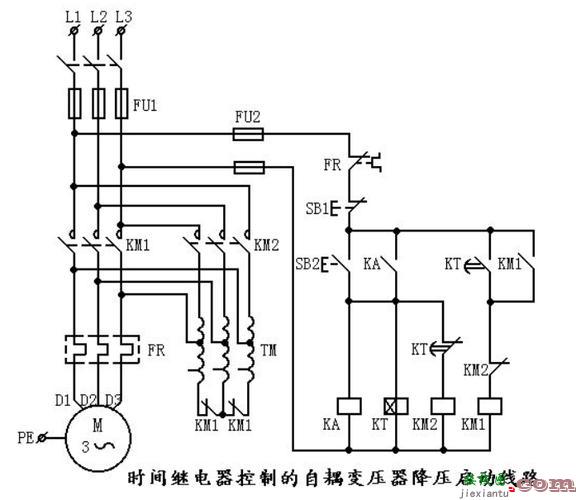 自耦变压器降压启动原理图  第1张