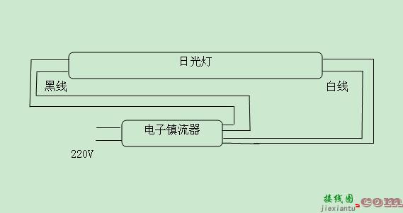 日光灯电路图，日光灯电路工作原理简述  第3张