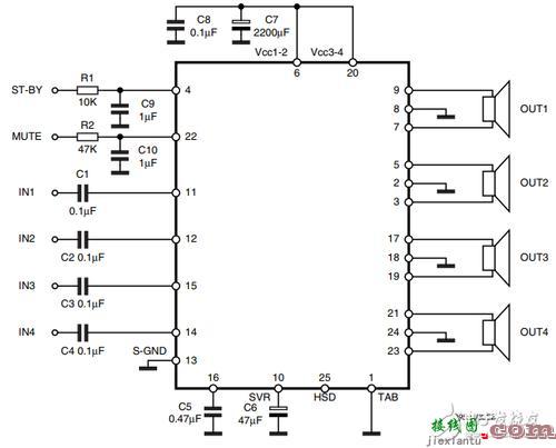 tda7388，tda7388功放电路图  第3张