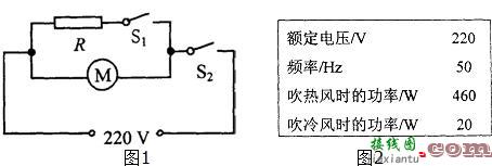 电吹风电路图，电吹风电路图及工作原理  第1张