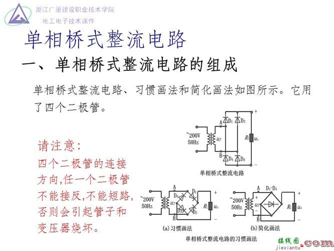 桥式整流，桥式整流电路图  第1张