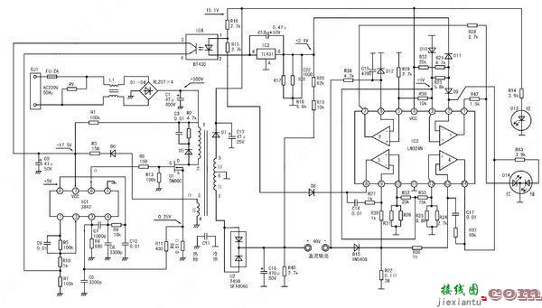 电动车充电器电路图，电动车充电器电路图 (全集共8张原理图)  第5张