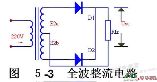 全波整流电路图，全波整流电路图讲解  第7张