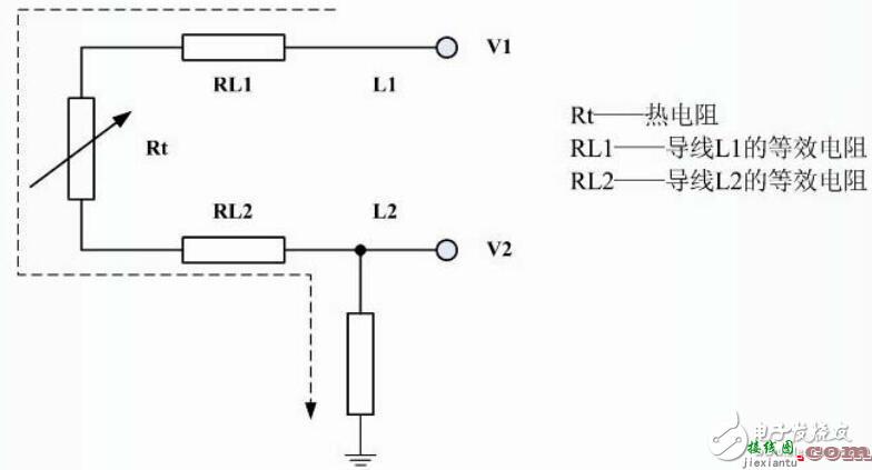 pt100热电阻电路图，pt100热电阻电路图怎么接  第1张