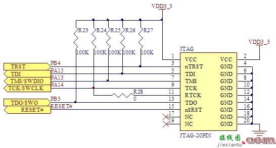 jtag接口电路图，jtag接口电路图绘制  第1张
