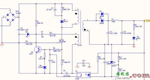 电源电路图讲解，自激式开关电源电路图讲解  第1张