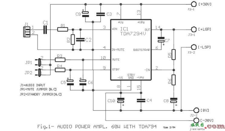 tda7294功放电路图，tda7294功放电路图各脚电压  第3张