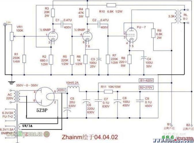 胆机功放电路图，胆机功放电路图大全  第1张