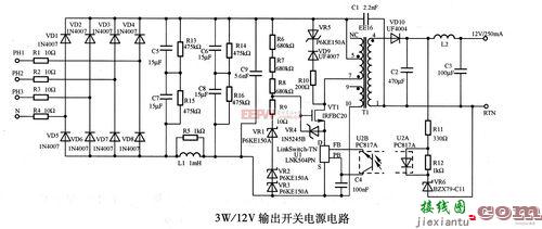 12v开关电源，12v开关电源电路图及原理  第3张