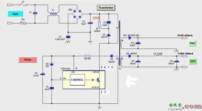 viper12a应用电路图，viper12a应用电路图 pdf  第1张