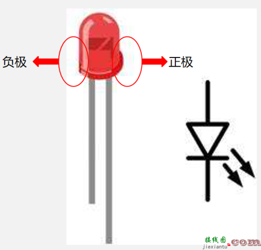 二极管正负极电路图，发光二极管正负极电路图  第1张