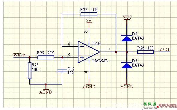 电压跟随器电路图，lm358稳压电路图  第1张