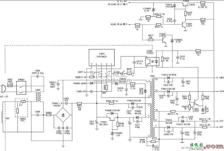 24v开关电源电路图，明纬开关电源维修  第7张