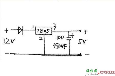 7805稳压电源电路图，78m05参数与管脚图  第3张