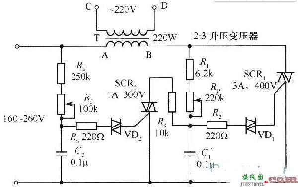 可控硅调压电路，可控硅控制电路图  第1张