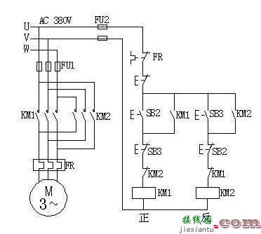 电机正反转控制电路，电机的正反转控制电路  第3张
