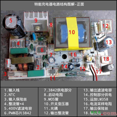 电动车充电器维修100例，60伏充电器电路图解  第1张