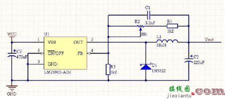 lm2596可调稳压电路，lm2596可调稳压电路原理图  第5张