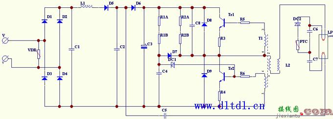电子镇流器电路图，欧普电子镇流器电路图  第2张
