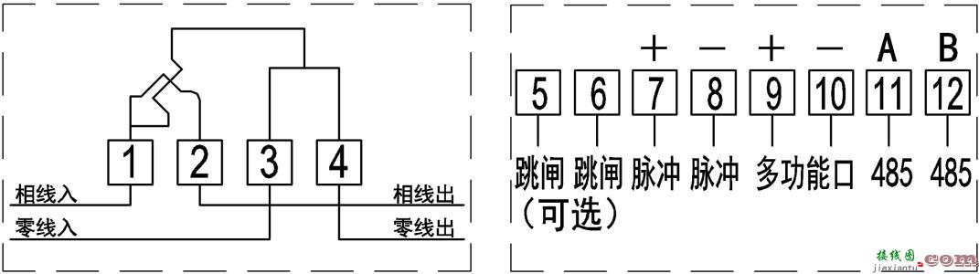 220v家用电表安装视频-单相电机电容接线图  第4张