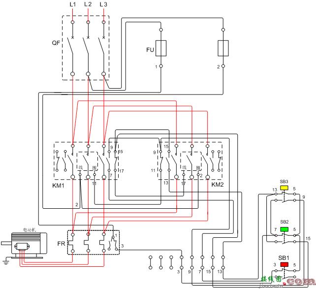 电机倒顺开关线路接法-倒顺开关接线图220伏  第16张