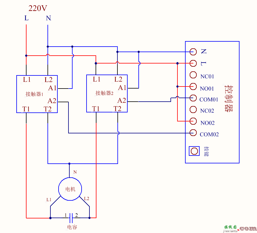 二线接近开关接线图解-220v水流开关接线图  第10张