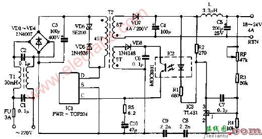 220v变24v变压器接线图-220v变24v开关电源接线  第12张