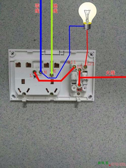 单控电灯开关接线图-220v变24v开关电源接线  第7张