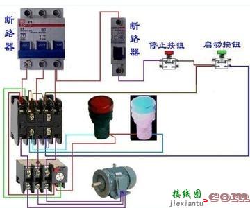 la4按钮开关380伏接线-控制按钮开关接线图  第14张