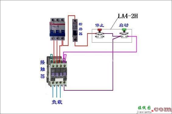 la4按钮开关380伏接线-控制按钮开关接线图  第18张