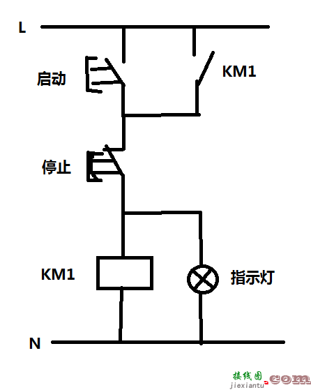 la4按钮开关380伏接线-控制按钮开关接线图  第16张