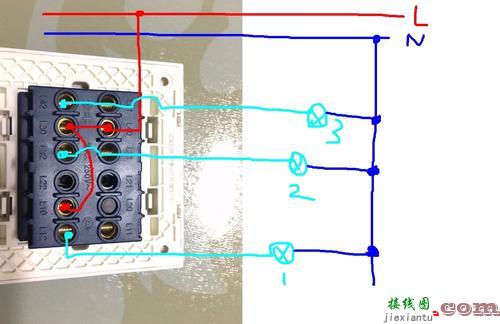 按钮开关接线图实物图-带指示灯的自锁电路图  第6张