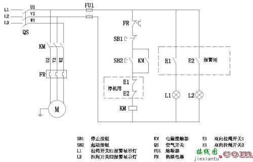 按钮开关接线图实物图-带指示灯的自锁电路图  第8张