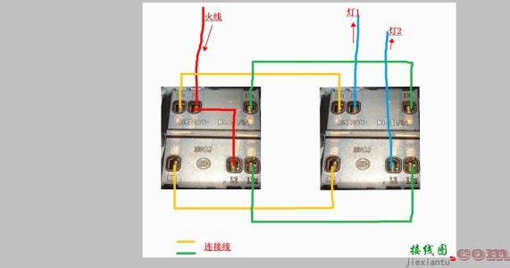 按钮开关接线图实物图-带指示灯的自锁电路图  第9张